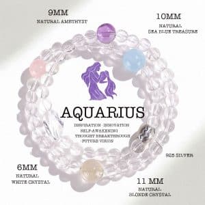 Aquarius Multi-Crystal Energy Bracelet