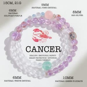 Cancer Multi-Crystal Energy Bracelet  Healing · Emotional