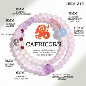 Capricorn Multi-Crystal Energy Bracelet