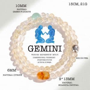 Gemini Multi-Crystal Energy Bracelet