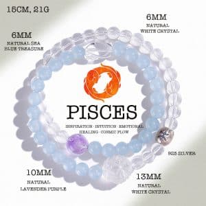Pisces Multi-Crystal Energy Bracelet