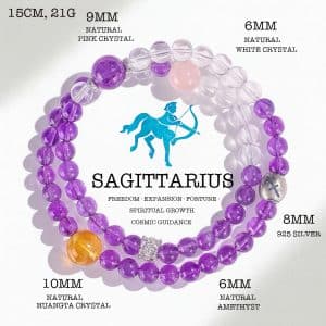 Sagittarius Multi-Crystal Energy Bracelet