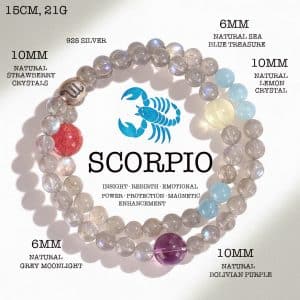 Scorpio Multi-Crystal Energy Bracelet