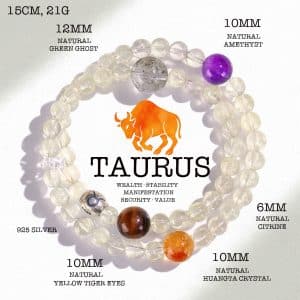 Taurus Multi-Crystal Energy Bracelet
