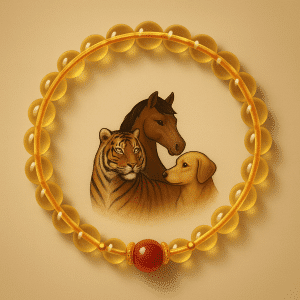 Tiger-Horse-Dog Trine Prosperity Bracelet