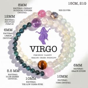 Virgo Multi-Crystal Energy Bracelet
