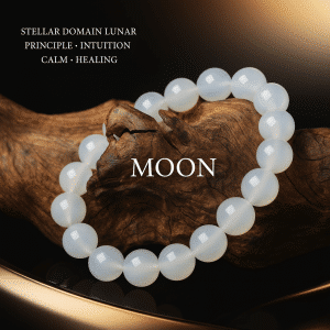 Moon Series · White Agate Energy Bracelet