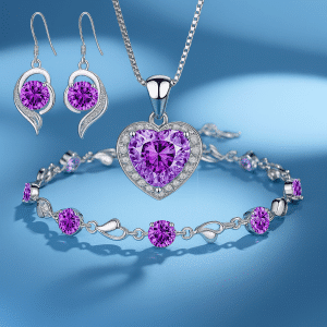 S925 Sterling Silver · Purple Cubic Zirconia. Uranus Awakening Set